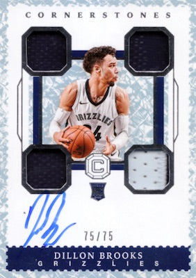 2017-18 Panini Cornerstones Basketball Hobby, 12 Box Case