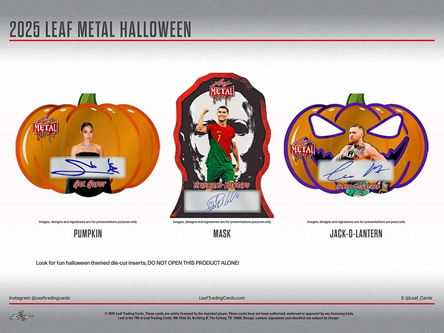 2025 Leaf Metal Halloween Hobby, 10 Box Case