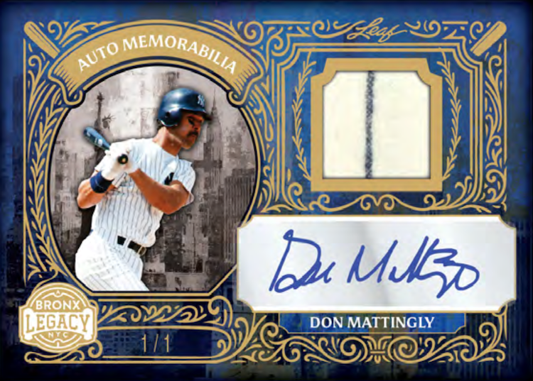 2025 Leaf A Bronx Legacy Baseball Hobby, 10 Box Case