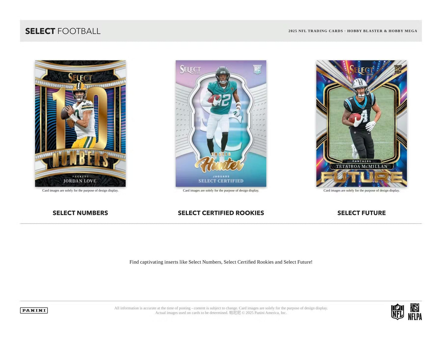 2025 Panini Select Football Hobby Mega, Box (Black & Orange Shock)