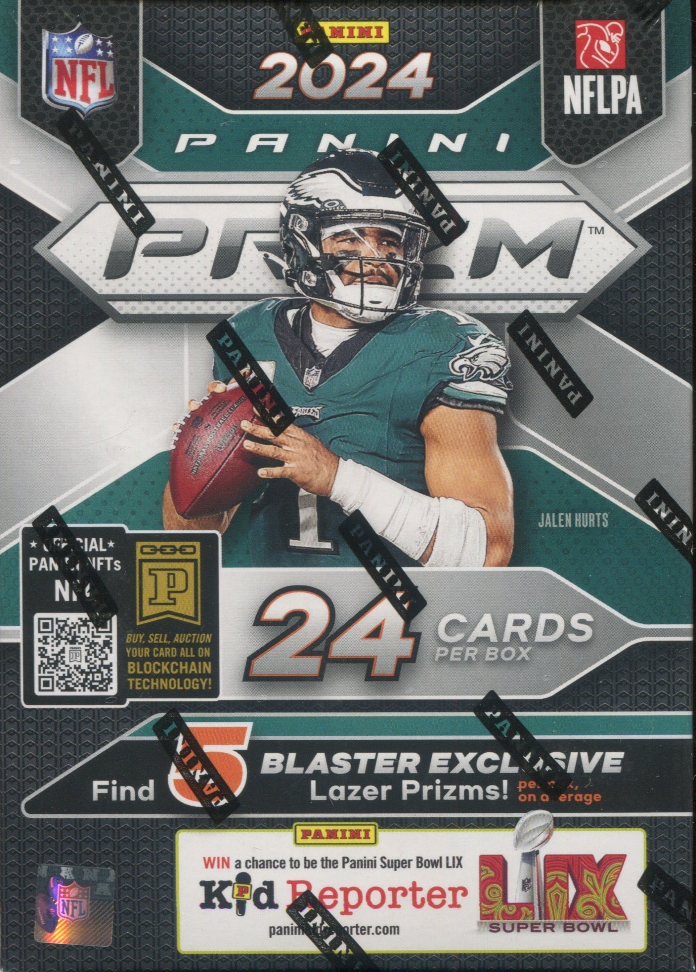 2024 Panini Prizm Football, 20 Blaster Box Case (LAZER PRIZMS)