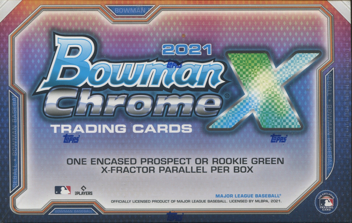 *LAST BOX* 2021 Bowman Chrome X Baseball Hobby, Box