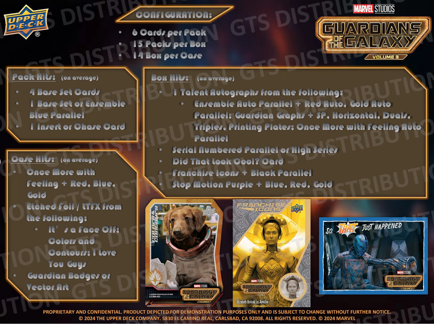 Upper Deck Marvel Guardians Of The Galaxy Vol 3 Hobby, Box