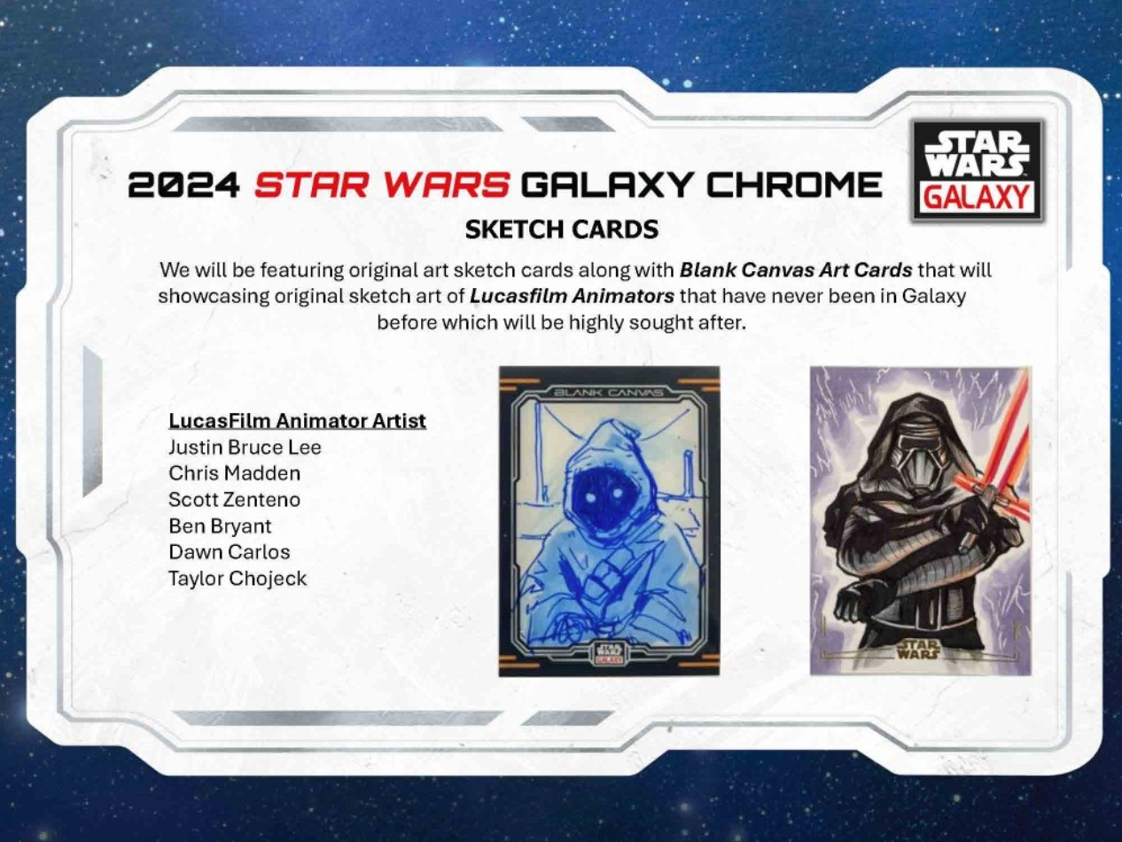 2024 Topps Star Wars Galaxy Chrome Hobby, Box