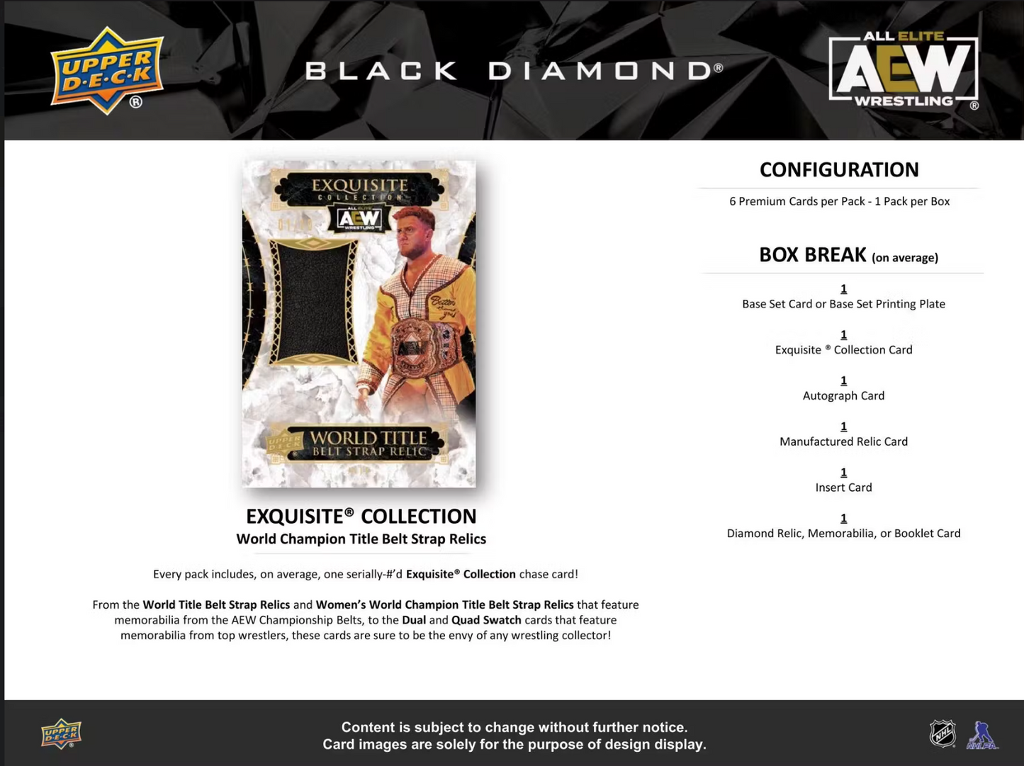 2024 Upper Deck AEW Black Diamond Wrestling Hobby, Box