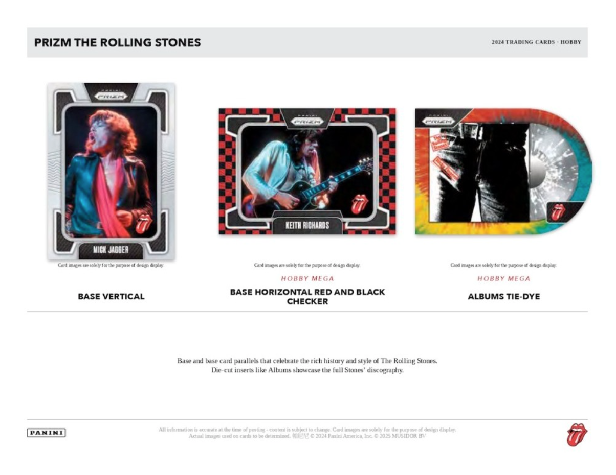 2024 Panini Prizm The Rolling Stones Hobby, 20 Mega Box Case