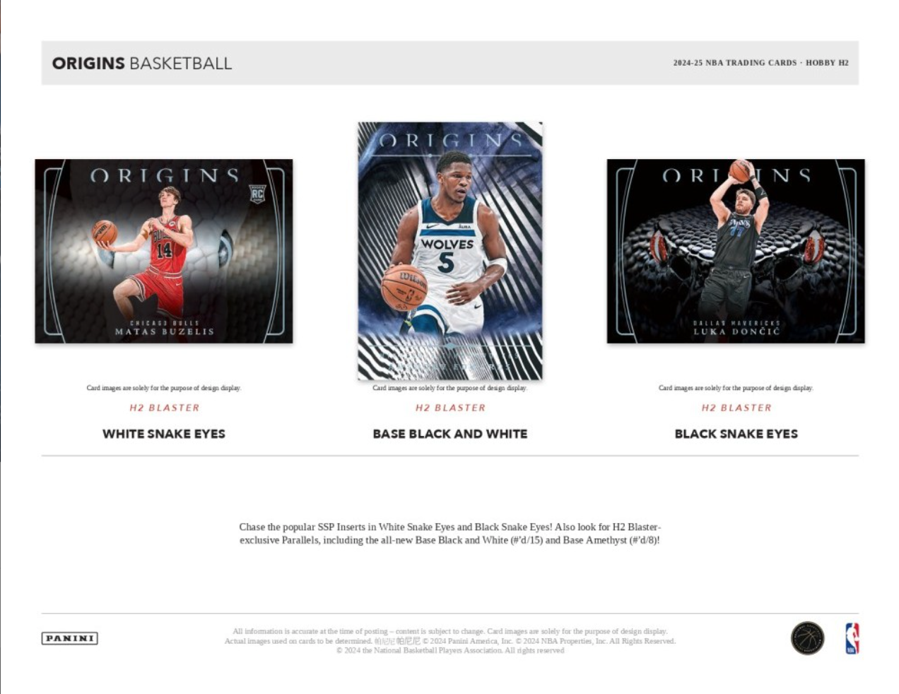 2024-25 Panini Origins Basketball H2, Pack