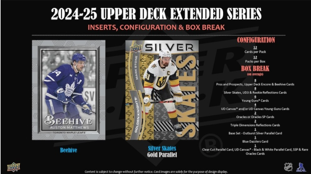 2024-25 Upper Deck Extended Series Hockey Hobby, Pack