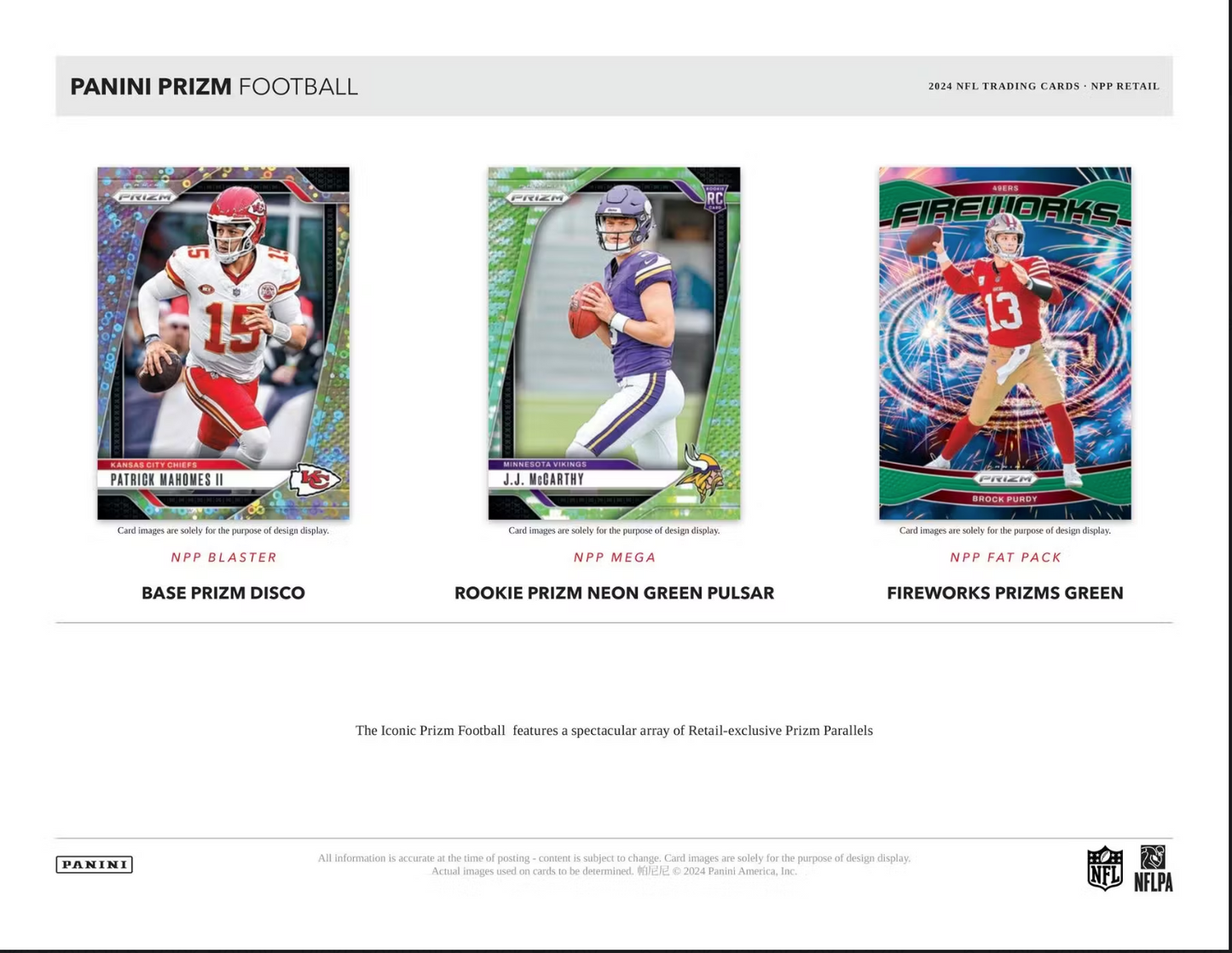 2024 Panini Prizm Football Retail, Box