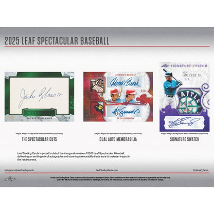 2025 Leaf Spectacular Baseball Hobby, 3 Box Case