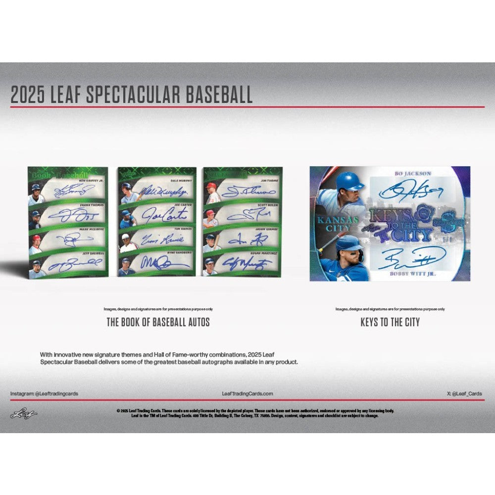 2025 Leaf Spectacular Baseball Hobby, Box