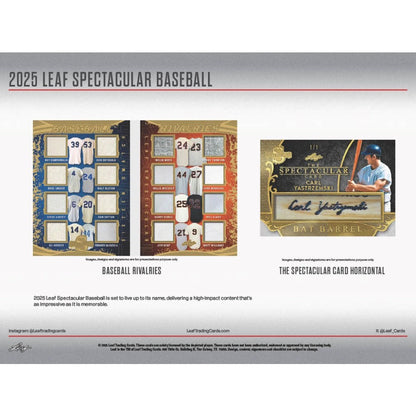 2025 Leaf Spectacular Baseball Hobby, Box