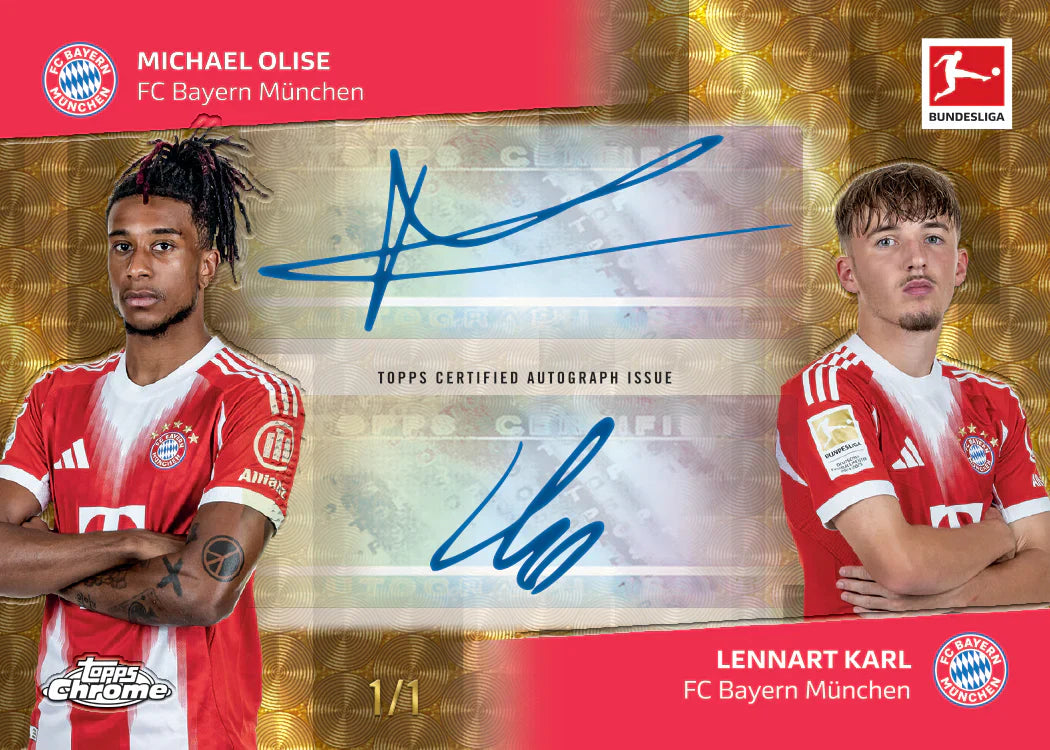 2025-26 Topps Chrome Bundesliga Soccer Hobby, Pack
