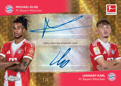 2025-26 Topps Chrome Bundesliga Soccer Hobby, Pack