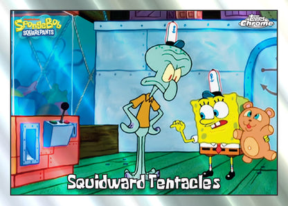 2025 Topps Chrome Spongebob Squarepants 25th Anniversary Hobby, Pack
