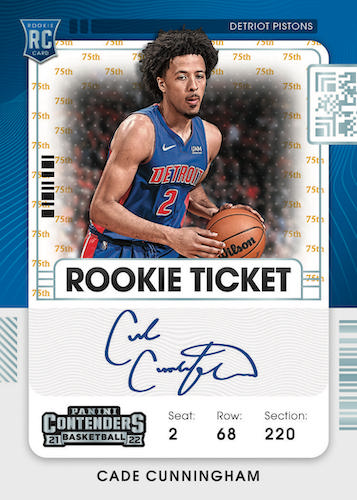 2021-22 Panini Contenders Hobby Basketball, Pack
