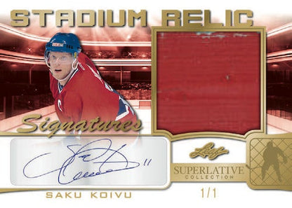 *LAST BOX* 2021 Leaf Superlative Collection Emerald Edition Hockey, Box