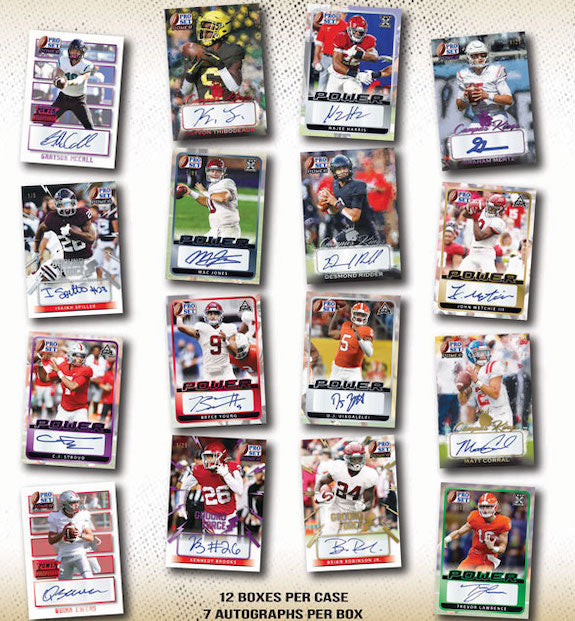 2021 Leaf Pro Set Power Football Hobby, 12 Box Case