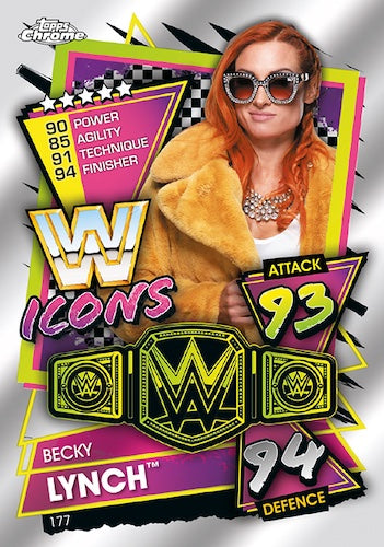 2021 Topps WWE Chrome Slam Attax Hobby, Box
