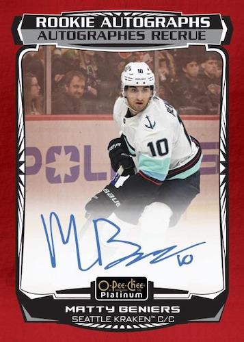2022-23 Upper Deck O-Pee-Chee Platinum Hockey Hobby, Pack