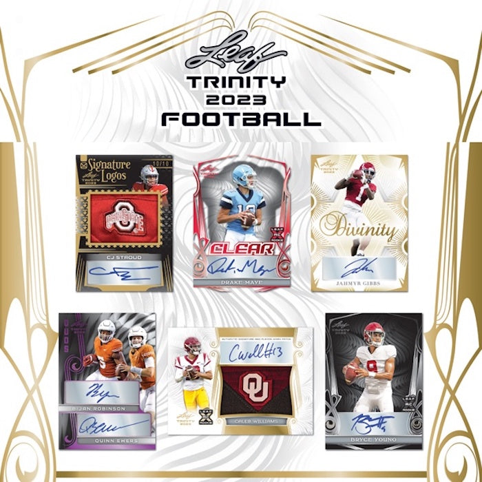 2023 Leaf Trinity Football Hobby, 10 Box Case