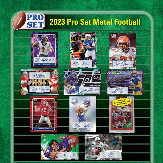 2023 Leaf Pro Set Metal Football Hobby, Box