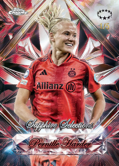 2024-25 Topps UEFA Women's Champions League Chrome Soccer Sapphire Edition, Box