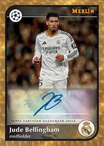 2024-25 Topps UEFA Club Competitions Merlin Chrome Soccer Hobby, Pack