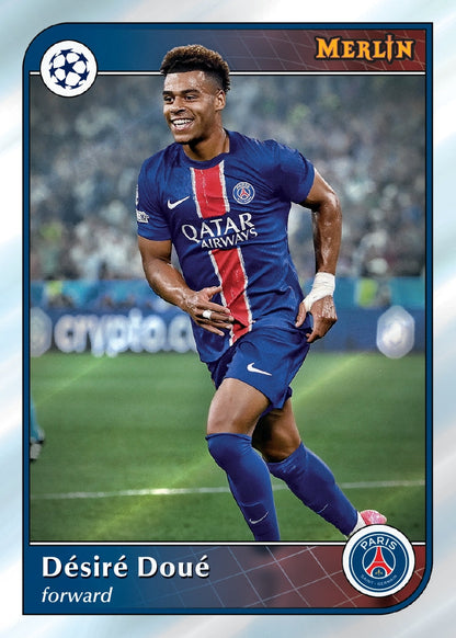 2024-25 Topps UEFA Club Competitions Merlin Chrome Soccer Hobby, 12 Box Case