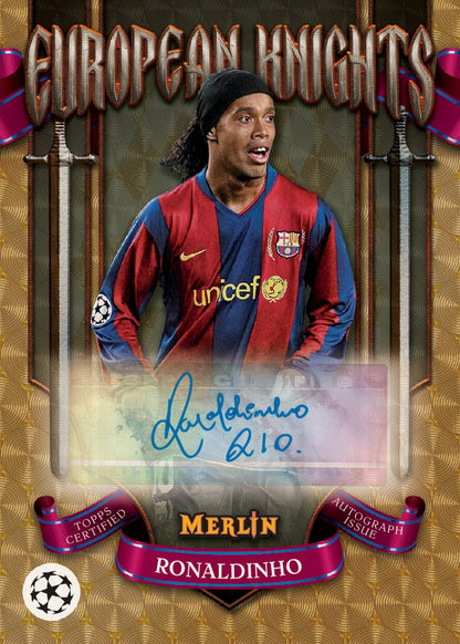 2024-25 Topps UEFA Club Competitions Merlin Chrome Soccer Hobby, Pack