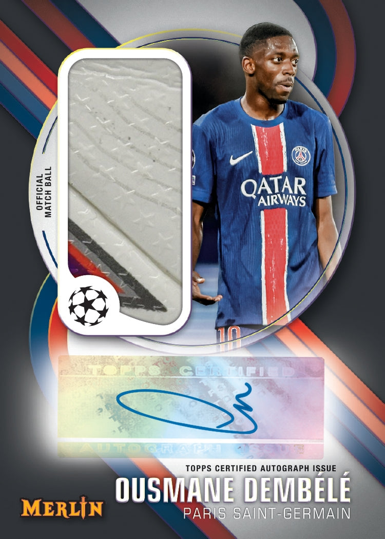 2024-25 Topps UEFA Club Competitions Merlin Chrome Soccer Hobby, Pack