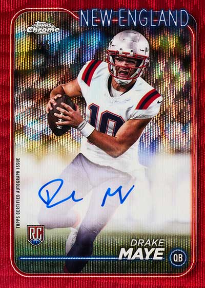 2024 Topps Chrome Football Blaster, 40 Box Case