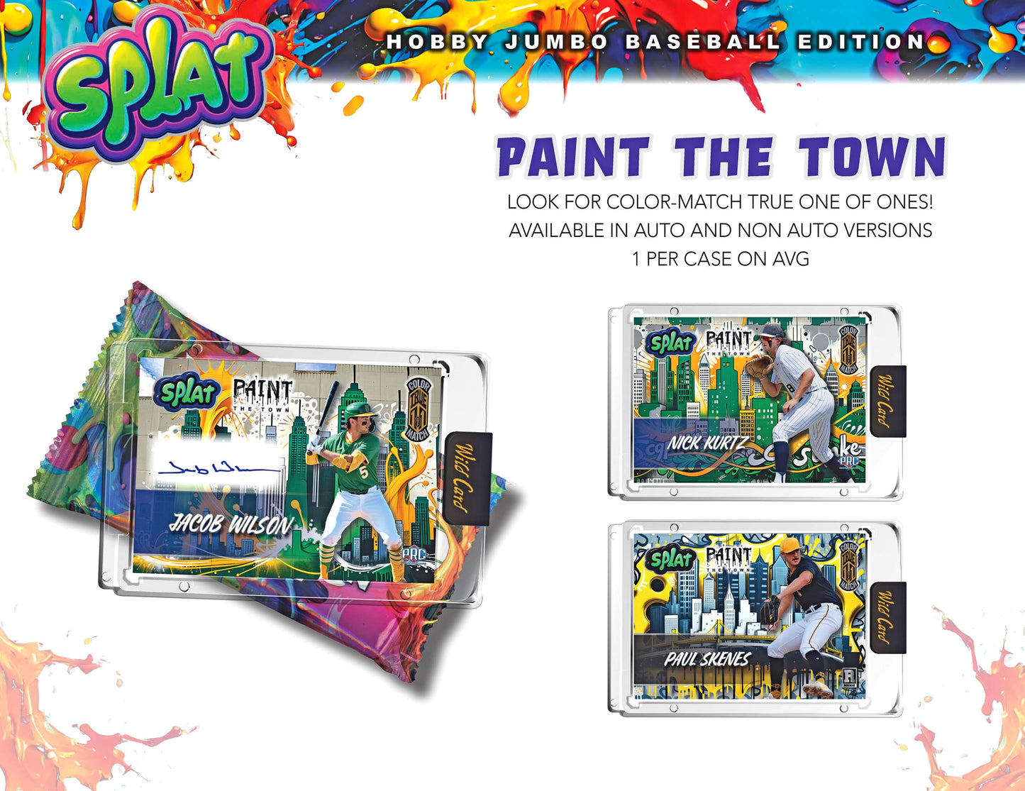 2024 Wild Card Splat Baseball Hobby Jumbo, 20 Box Case