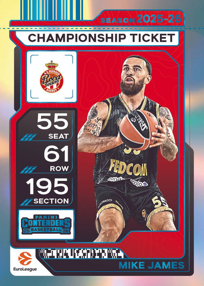 2025/26 Panini Contenders EuroLeague Basketball Hobby, 12 Box Case