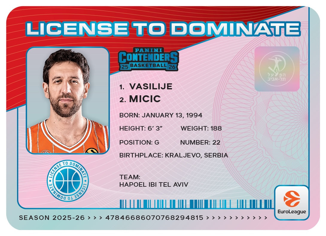 2025-26 Panini Contenders EuroLeague Basketball Hobby Mega, 20 Box Case