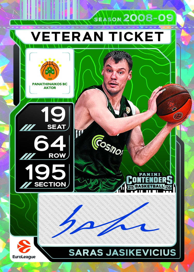 2025-26 Panini Contenders EuroLeague Basketball Hobby Mega, 20 Box Case