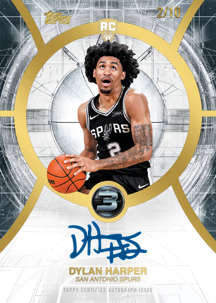 2025/26 Topps Three Basketball Hobby, 4 Box Case