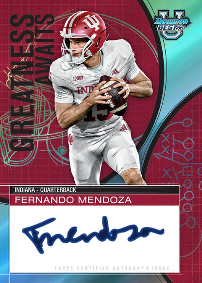 2025 Bowman's Best University Football Hobby, 12 Box Case