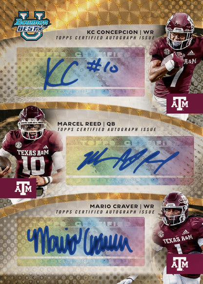 2025 Bowman's Best University Football Hobby, Pack