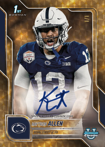 2025 Bowman Chrome University Football Hobby, Pack
