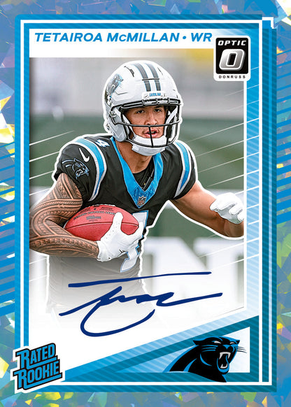 2025 Panini Donruss Optic Football Hobby, Mega Box (Red Hyper Parallels)