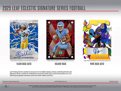 * Last Case * 2025 Leaf Eclectic Football Mythical, 8 Box Case