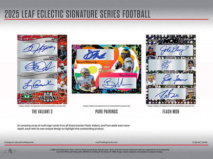 2025 Leaf Eclectic Signature Series Football Mythical, Box