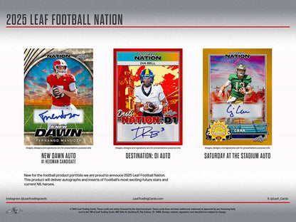 2025 Leaf Football Nation Jumbo, Box