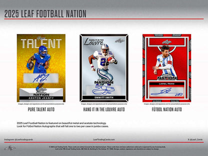 2025 Leaf Football Nation Hobby, Box
