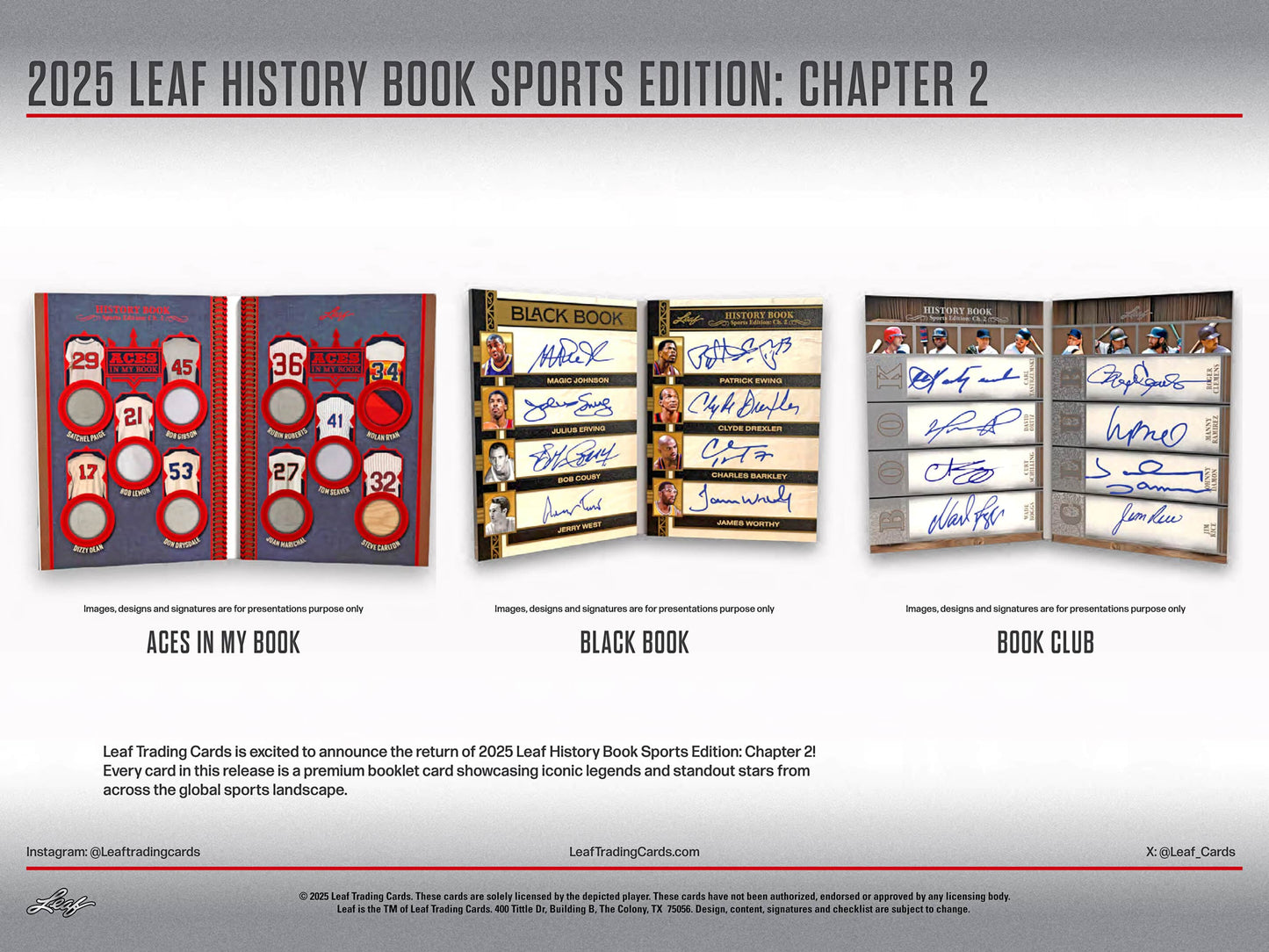 2025 Leaf History Book Sports Edition Chapter 2 Hobby, Box