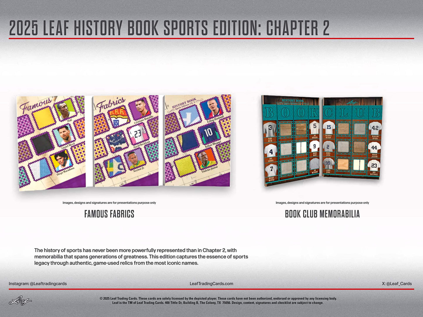 2025 Leaf History Book Sports Edition Chapter 2 Hobby, Box