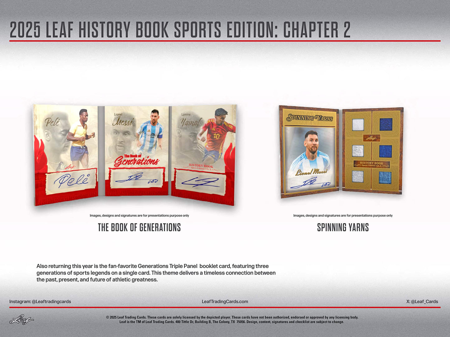 2025 Leaf History Book Sports Edition Chapter 2 Hobby, Box