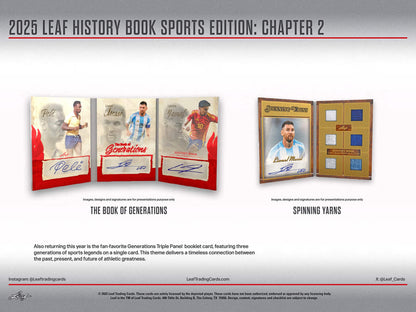 2025 Leaf History Book Sports Edition Chapter 2 Hobby, Box