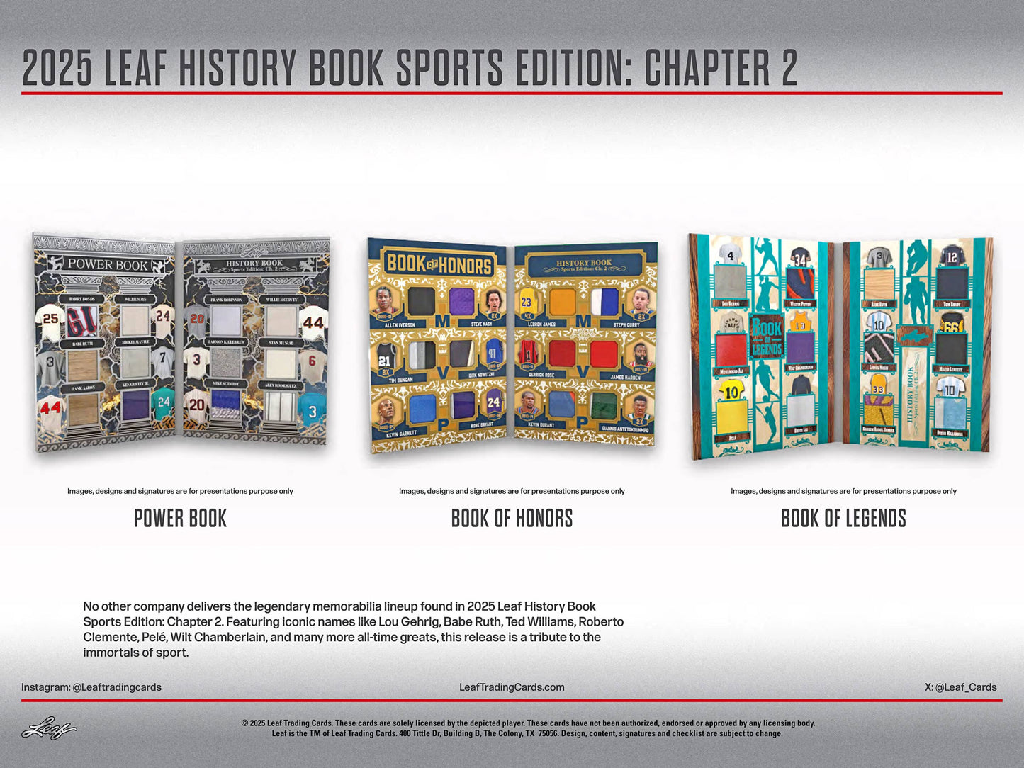 2025 Leaf History Book Sports Edition Chapter 2 Hobby, Box